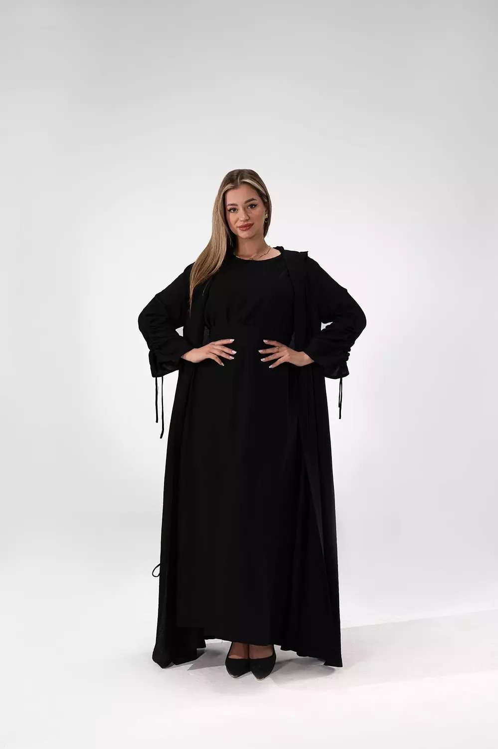 Cardigan and basic set hover image