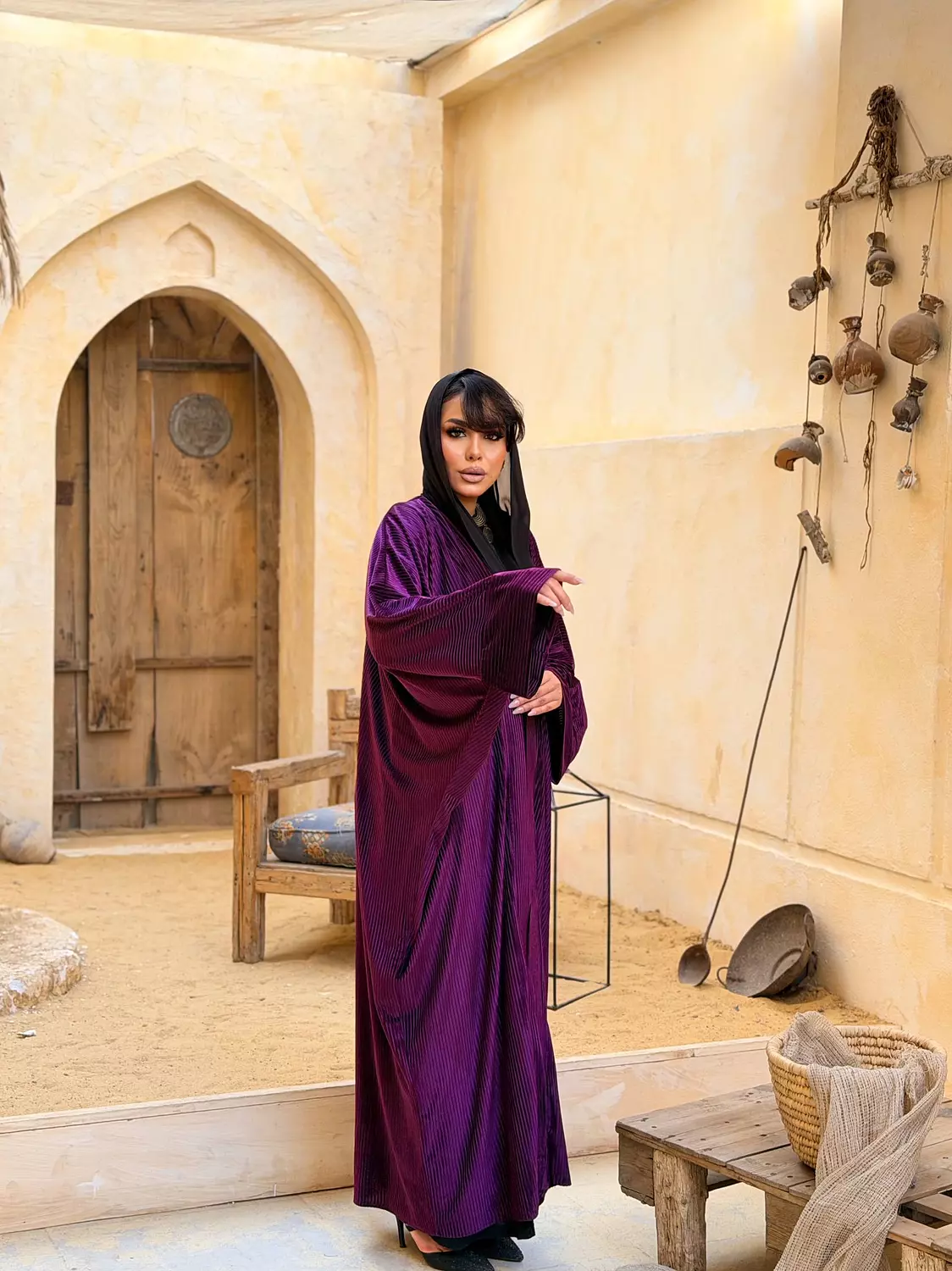 Al Aseel Kuftan In Royal Purple  2