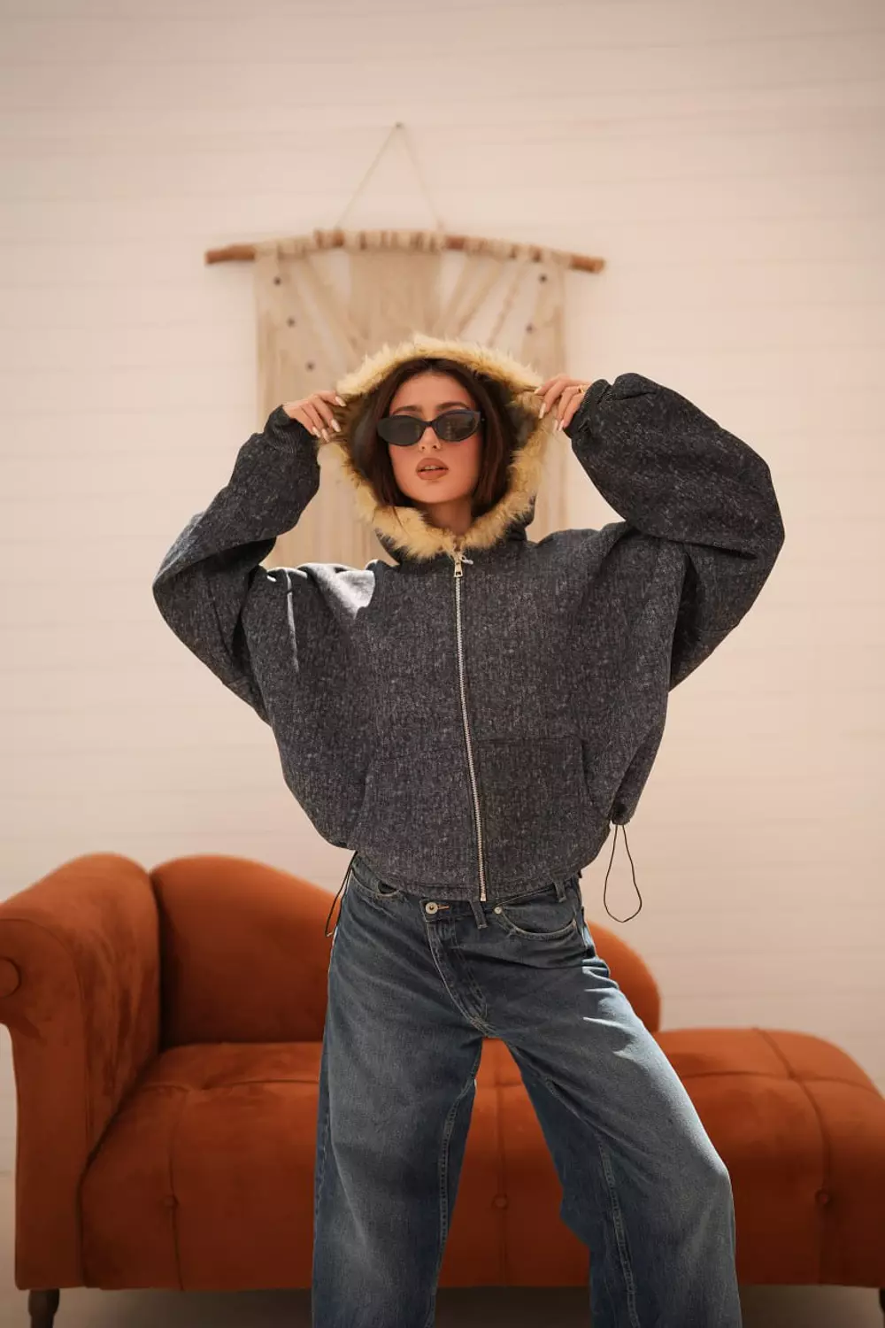 fur hoodie 1