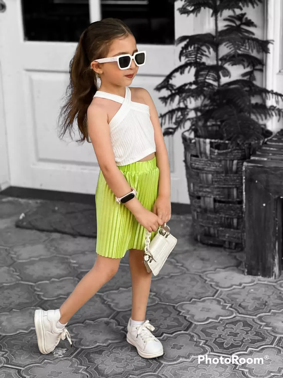 Top + Pleated skirt 4