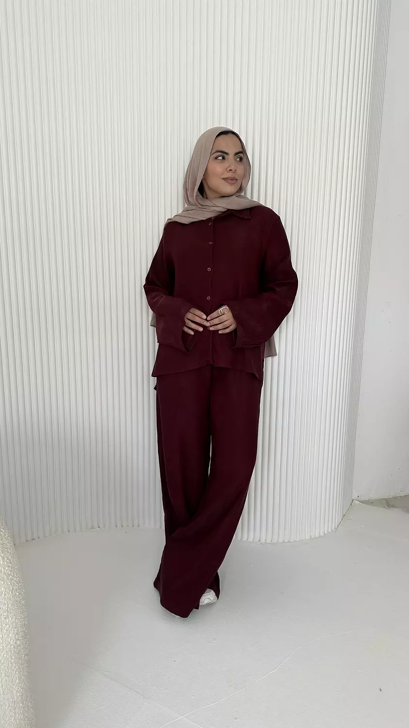 Elara Set In Burgundy  5