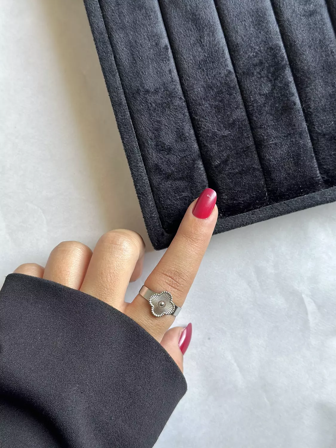 Clover Silver Ring 1