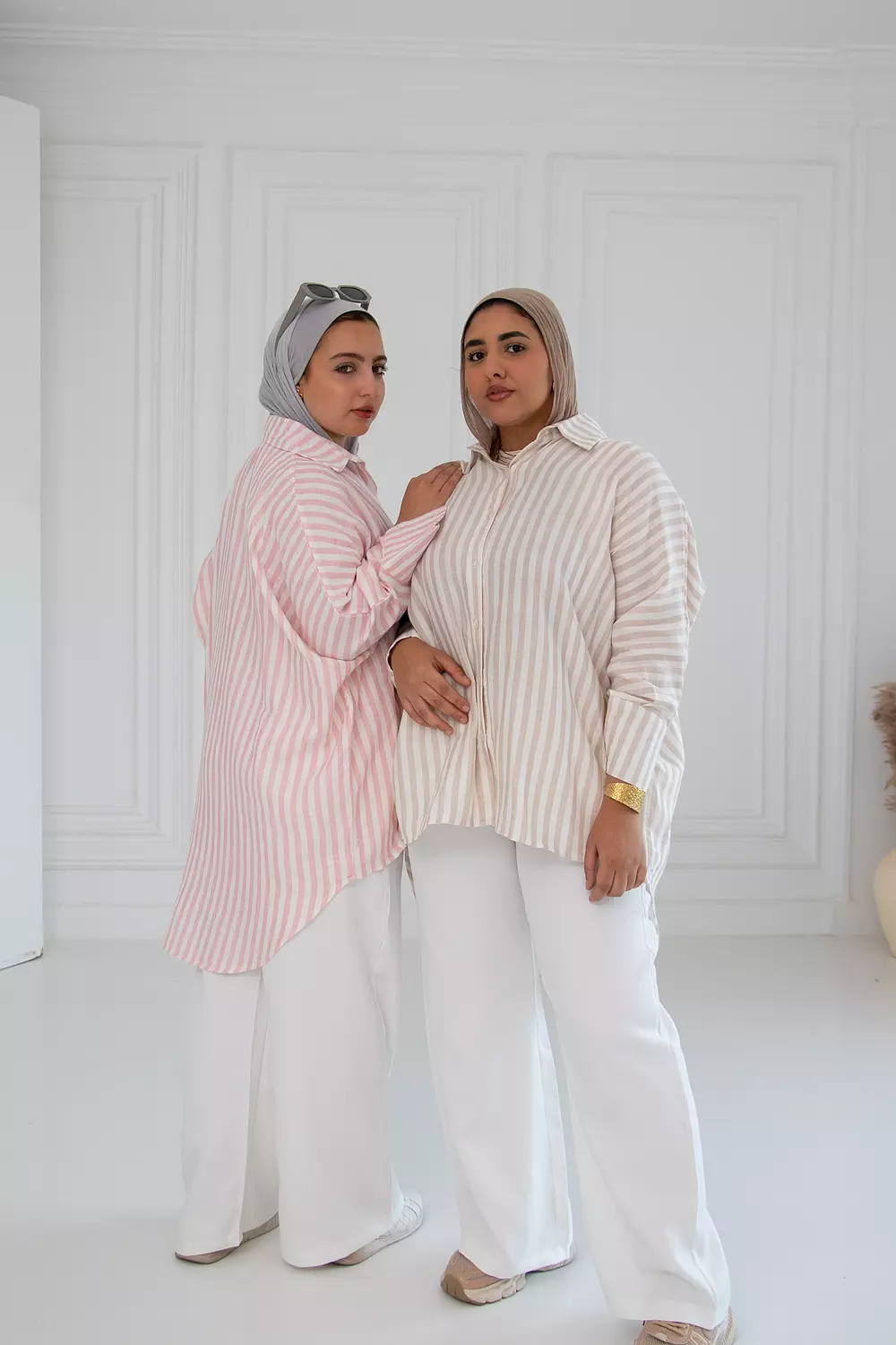 Oversized striped shirt 15