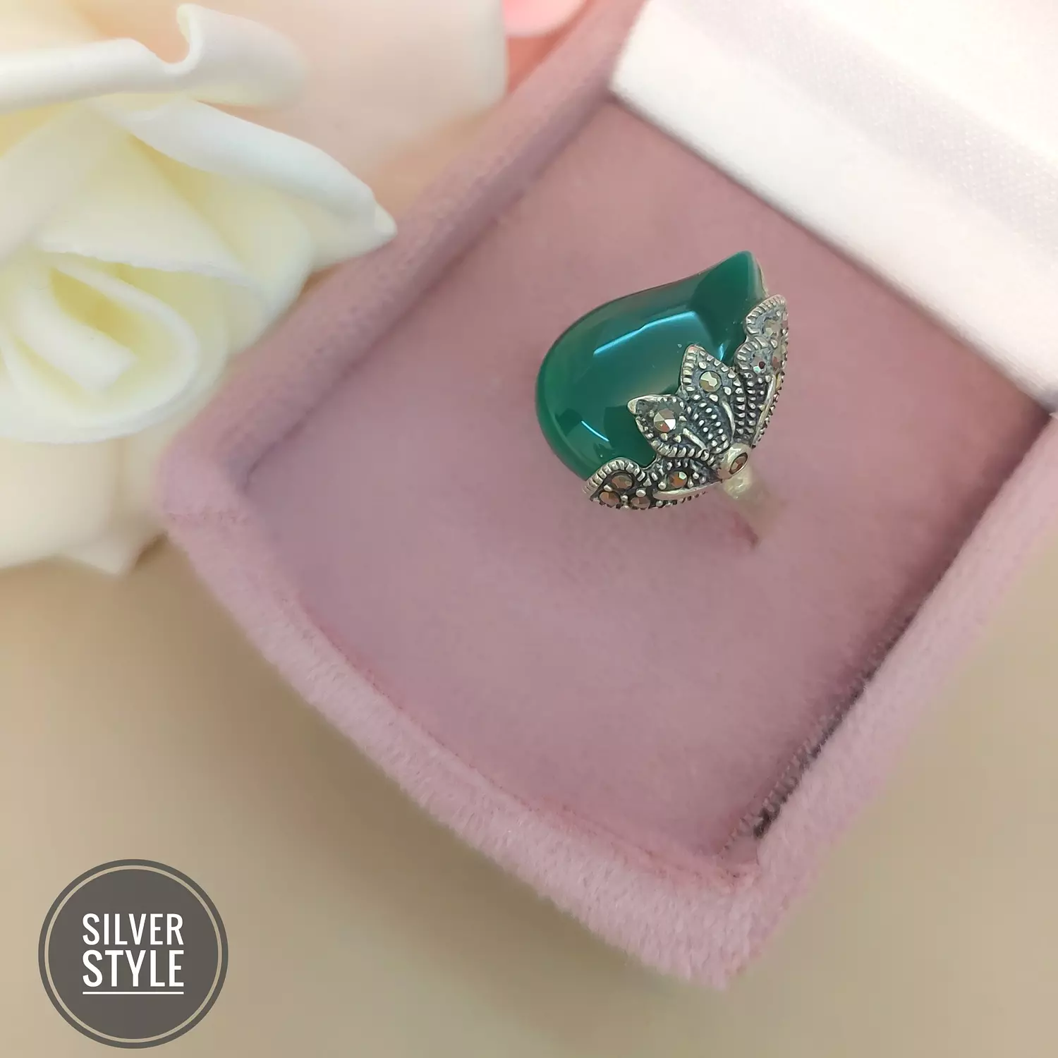 Agate stone Ring image