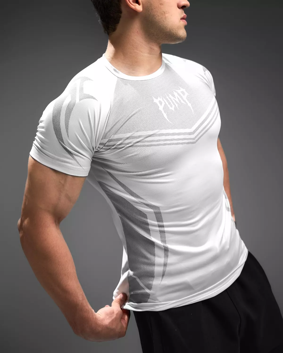 WARRIOR COMPRESSION TEES - white 15