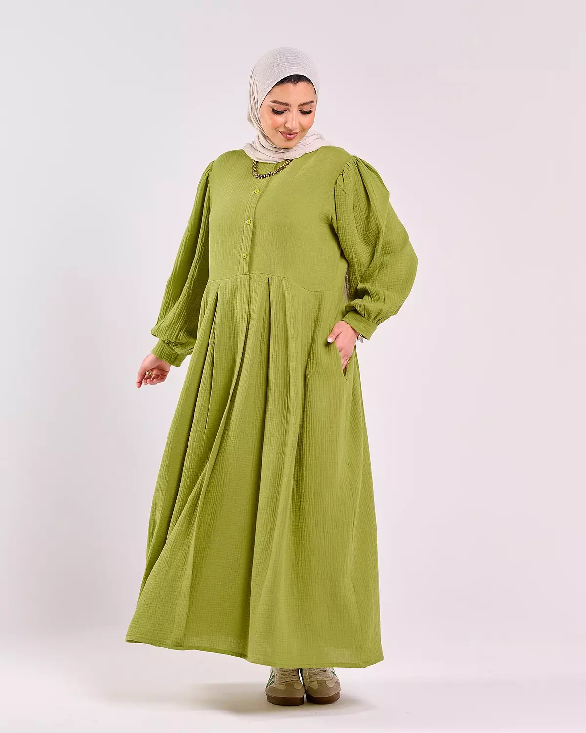 Summer Dress in kiwi hover image