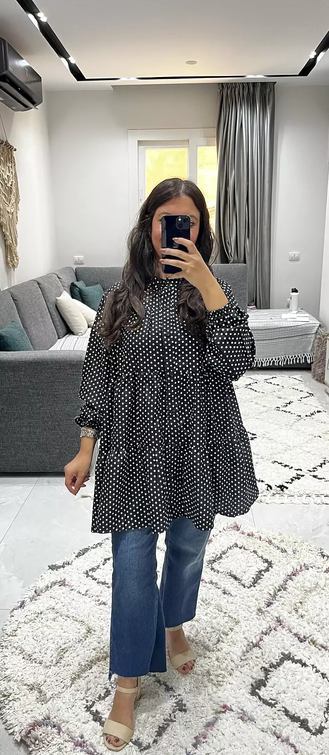 Ruffled Polka Dots Blouse 🖤 17