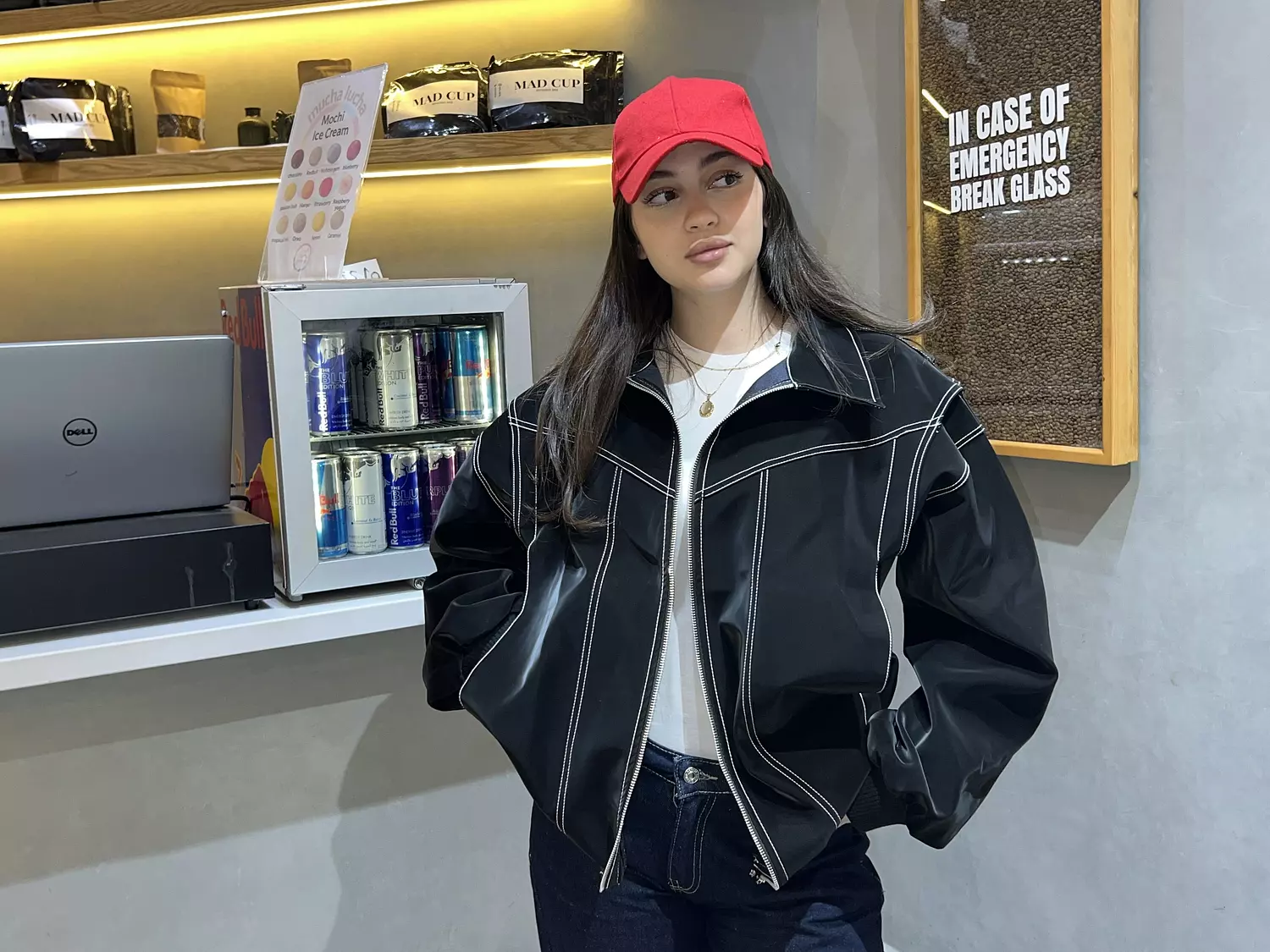 loose leather jacket image