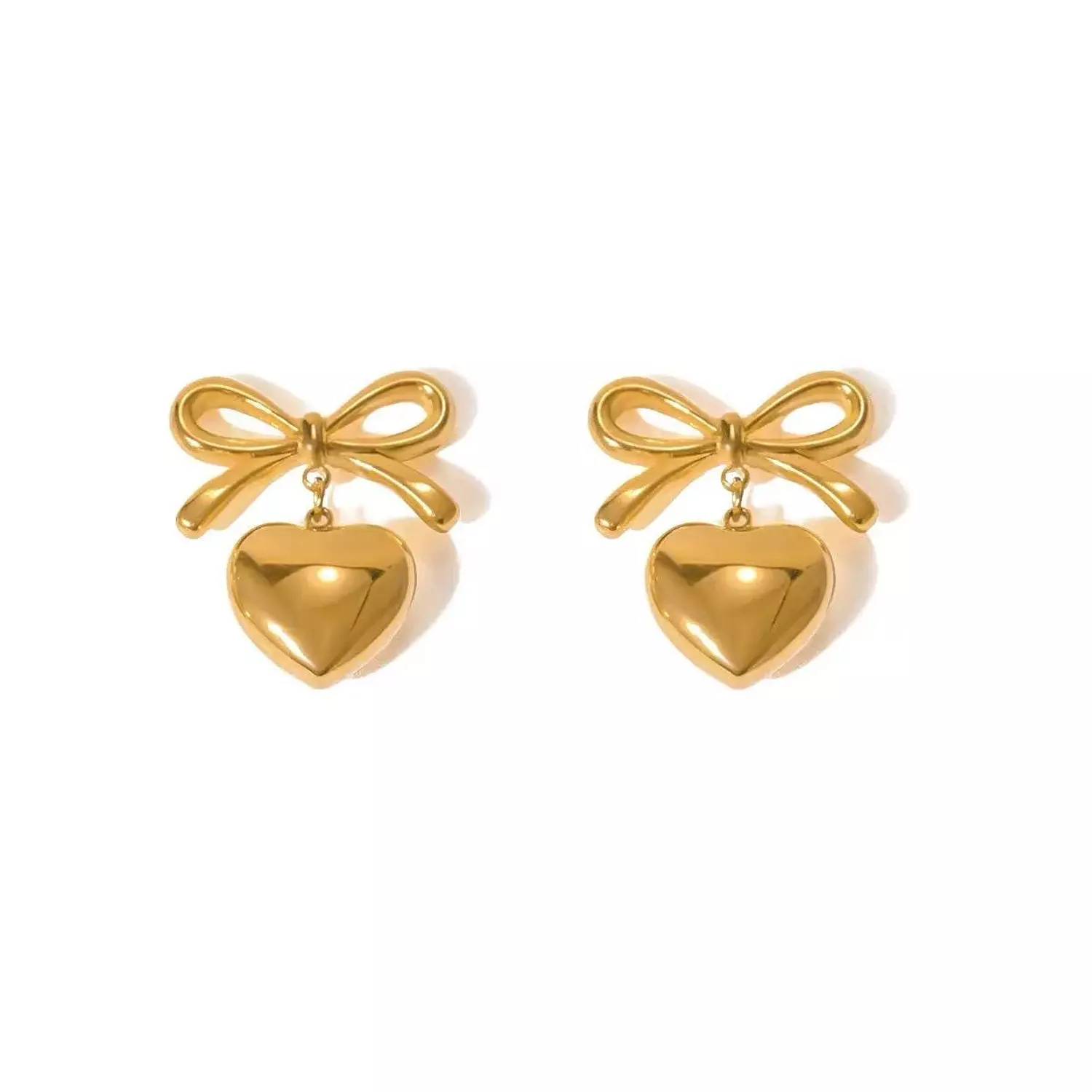 Hearted Bow Earrings  image