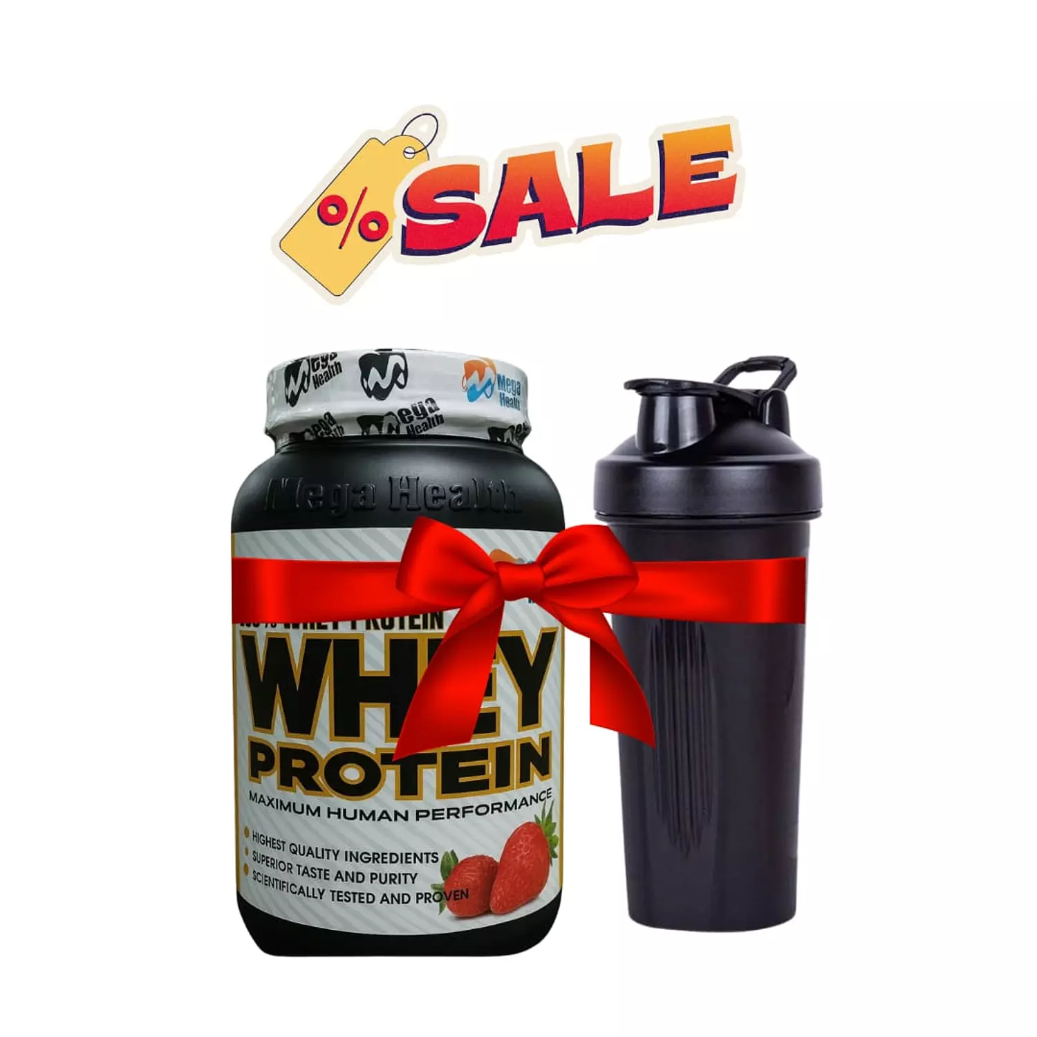 MEGA HEALTH WHEY PROTEIN 30 SERV image