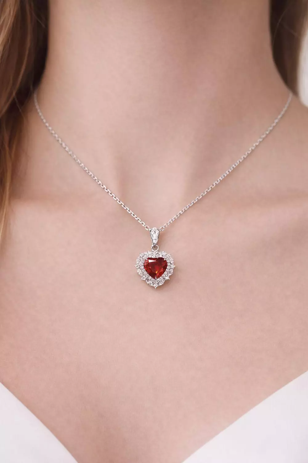  Silver Necklace Heart image
