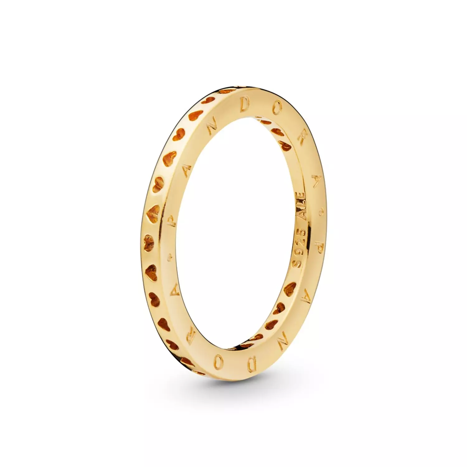 Heart PANDORA Shine logo ring