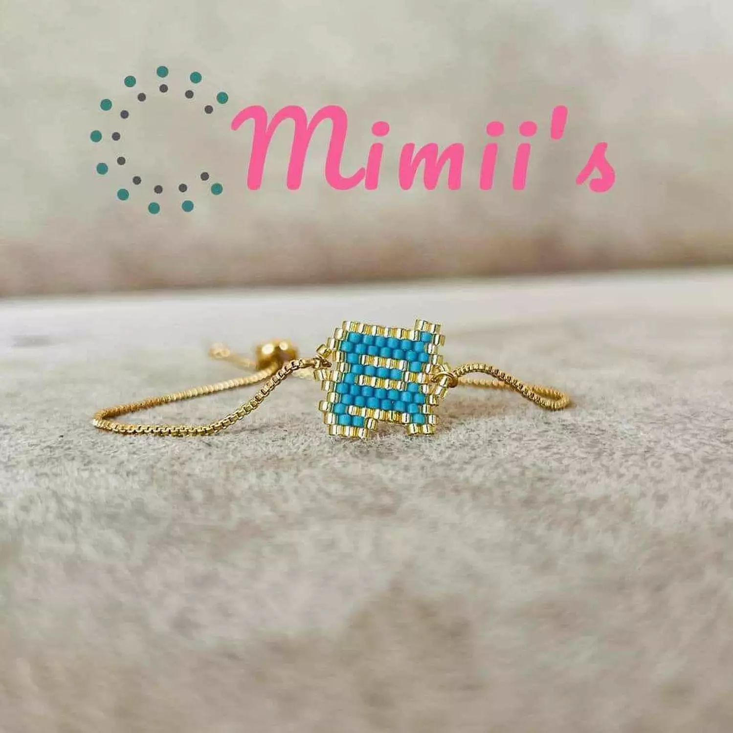 Gold chain customized letter image