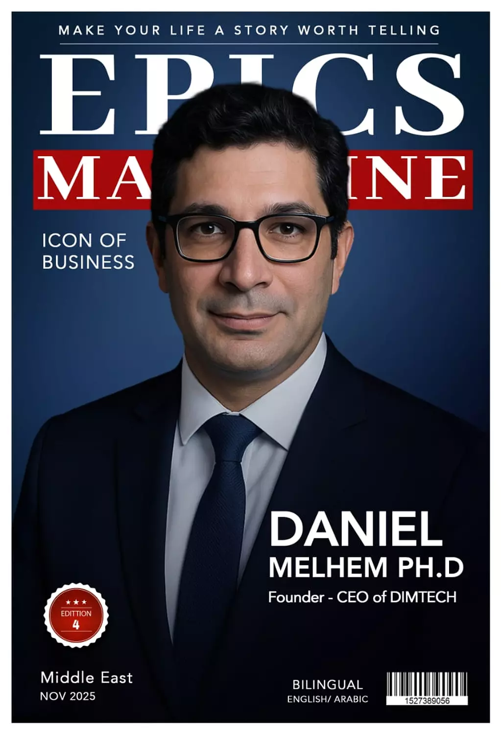 <h4 style="text-align: center">🎖️🌐Daniel Melhem-PHD,(Story)_ Founder - CEO of DIMTECH.</h4>
