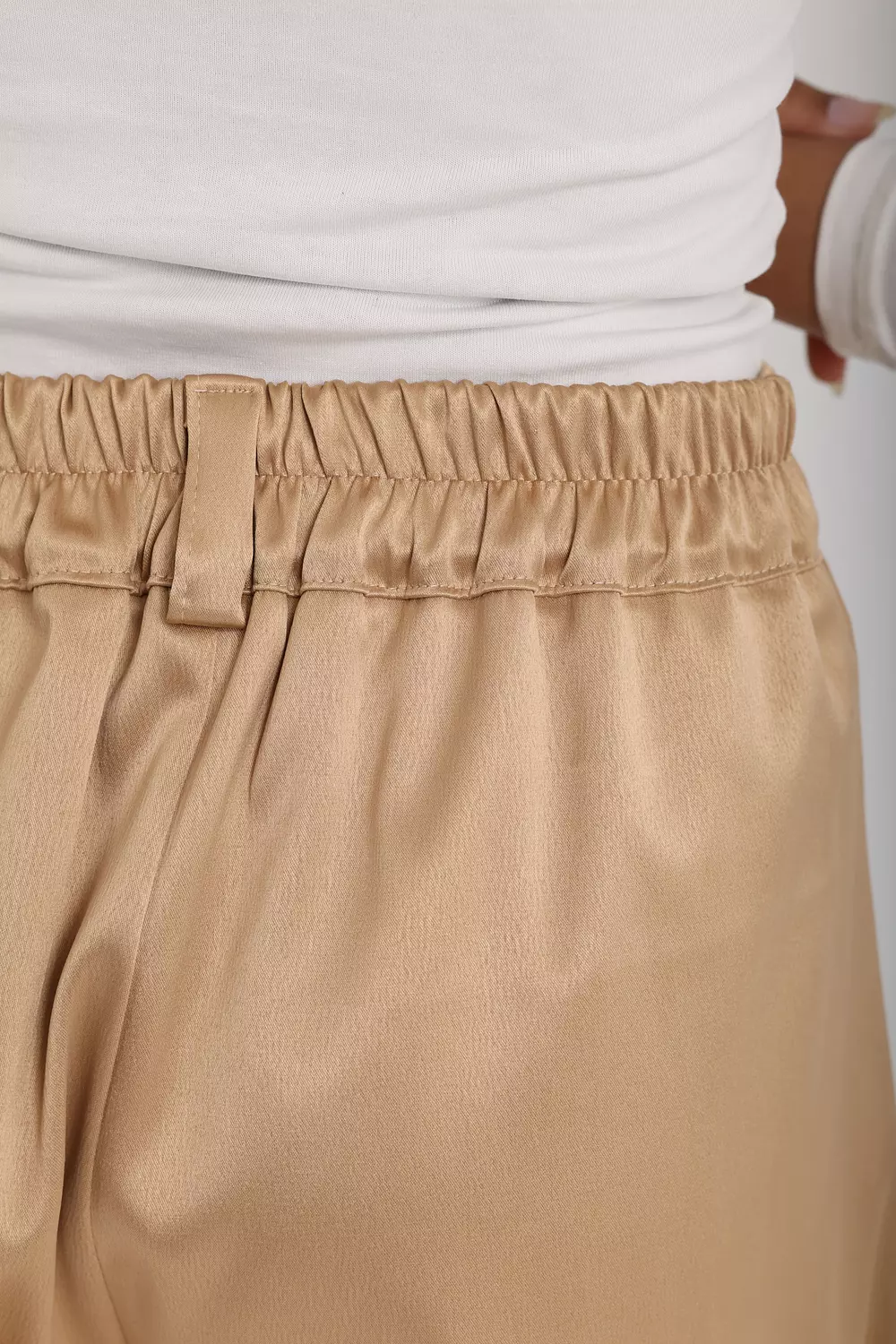 Aura Satin Pants " Beige" 5