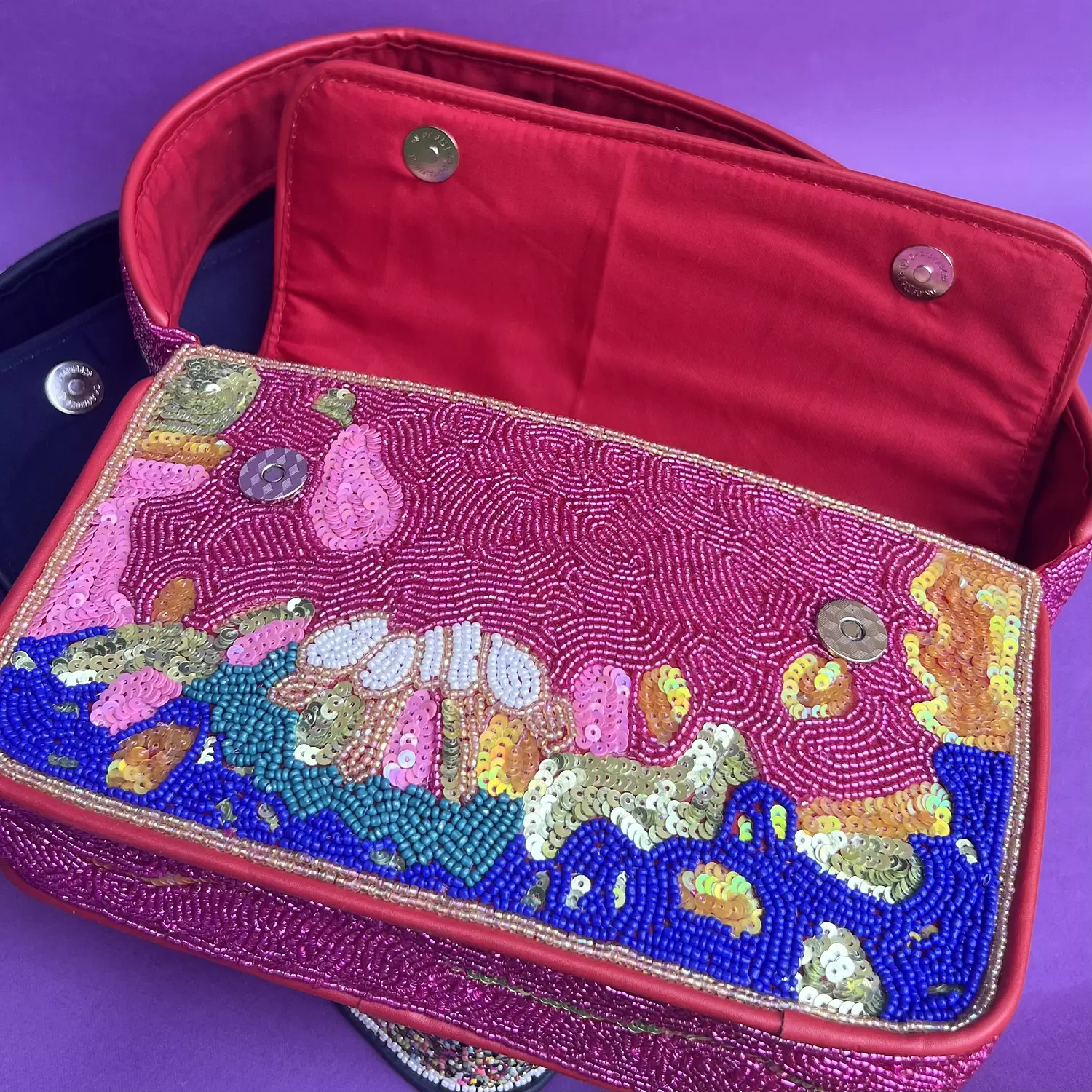 Full Bloom Beaded Shoulder bag  2