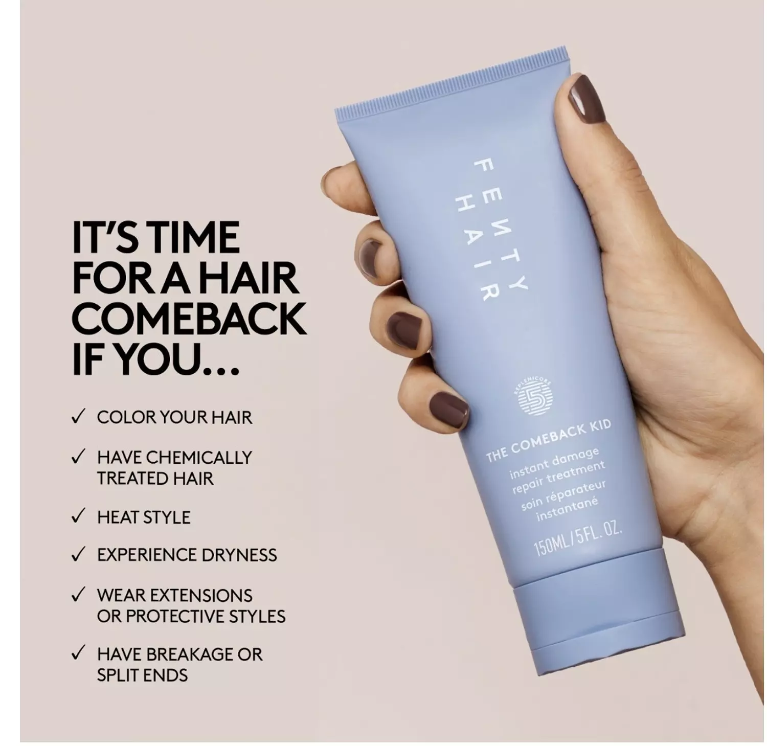 Fenty Beauty by Rihanna  The Comeback Kid Instant Damage Repair Hair Treatment 6