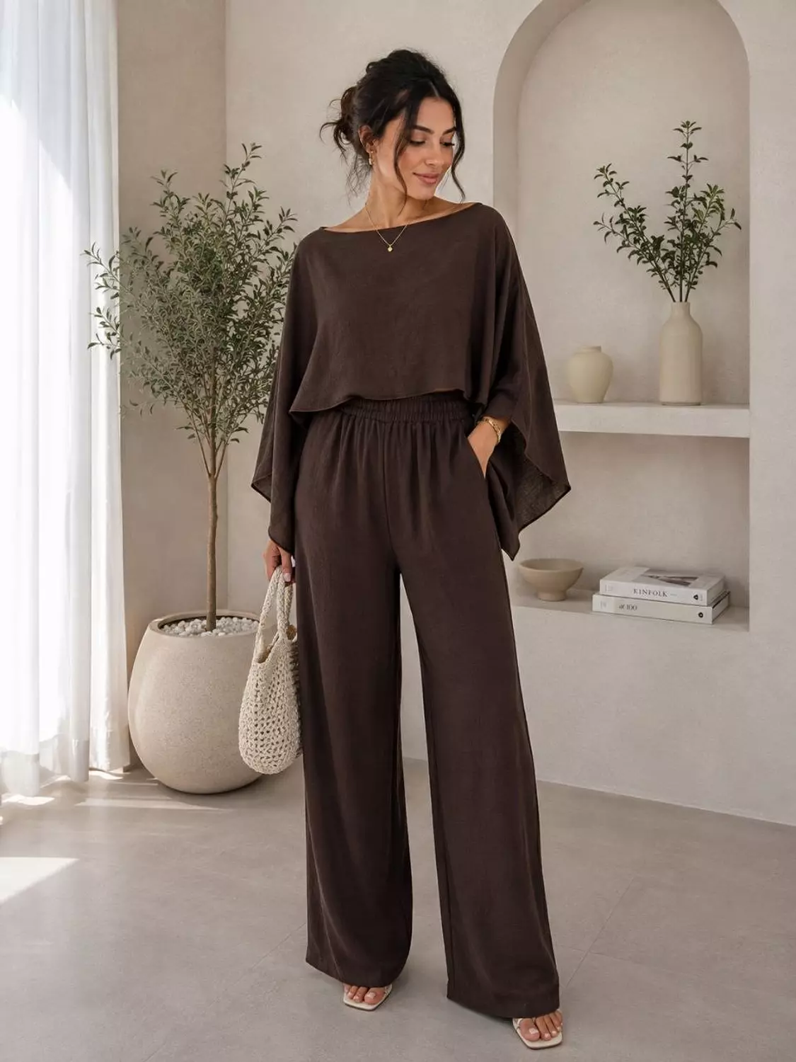 Brown suit