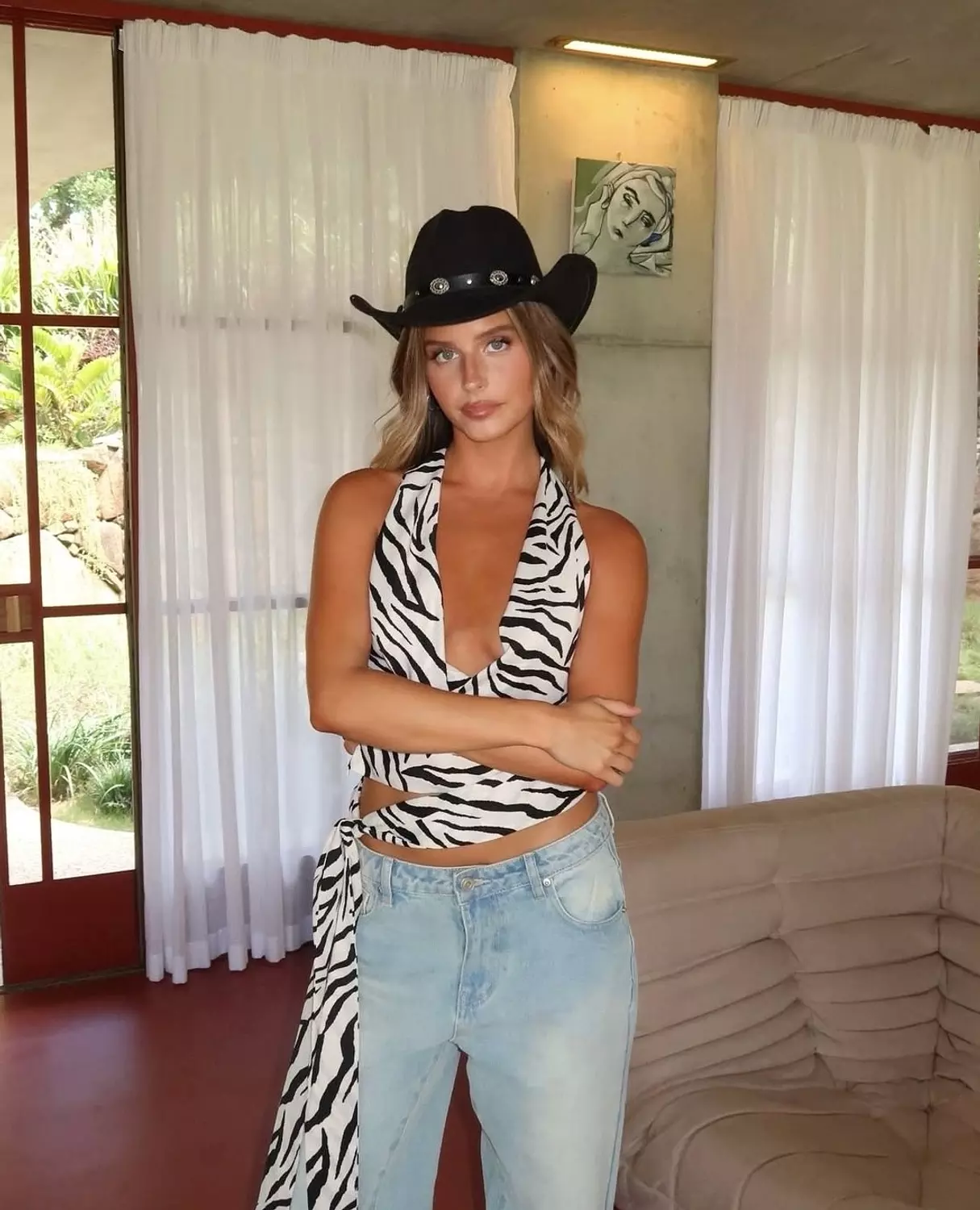 Texas Black cowboy hat  image