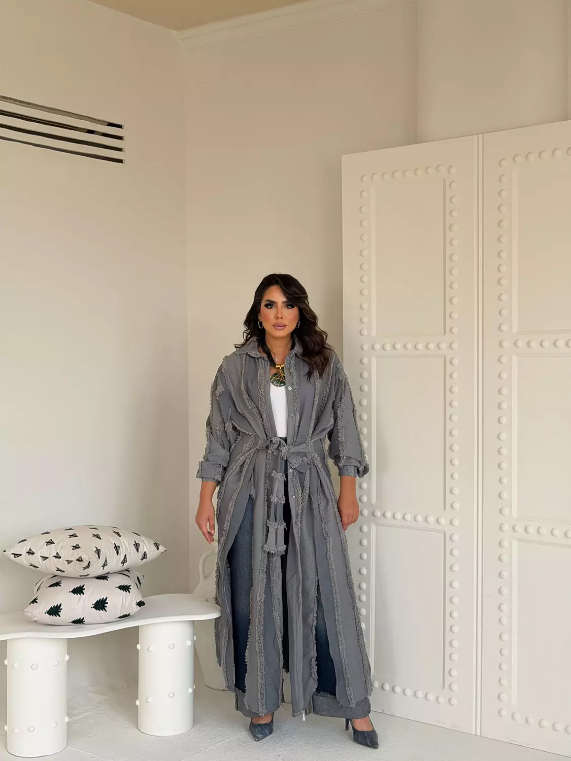 Zyra Kimono In Grey image