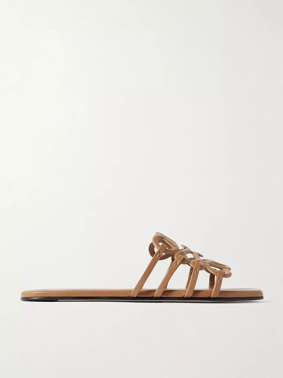 Loewe, Petal Anagram leather slides 5