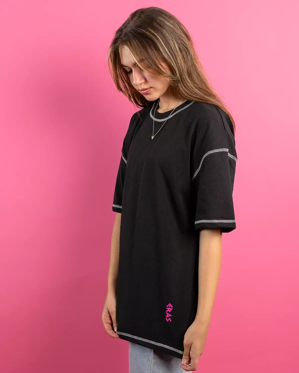 Black & Pink "WINGS" tee 4