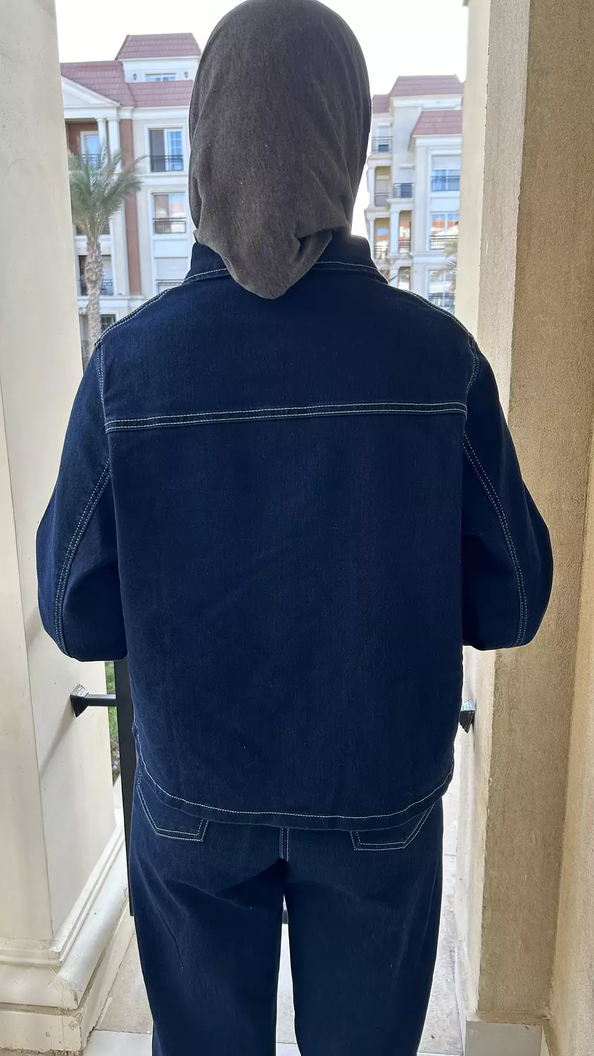 SOUTH Chunky Denim oversized Blue black Jacket  2