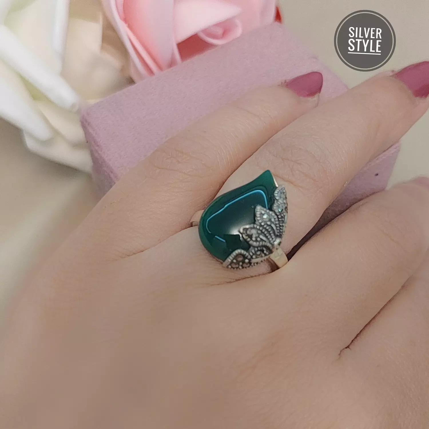 Agate stone Ring 2