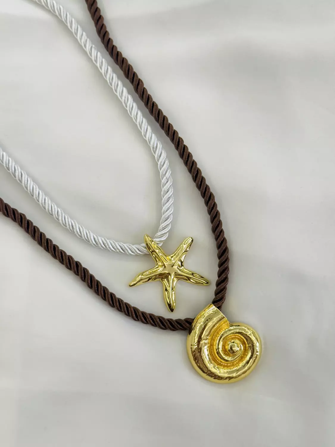 Shell and gold statement Necklace  1