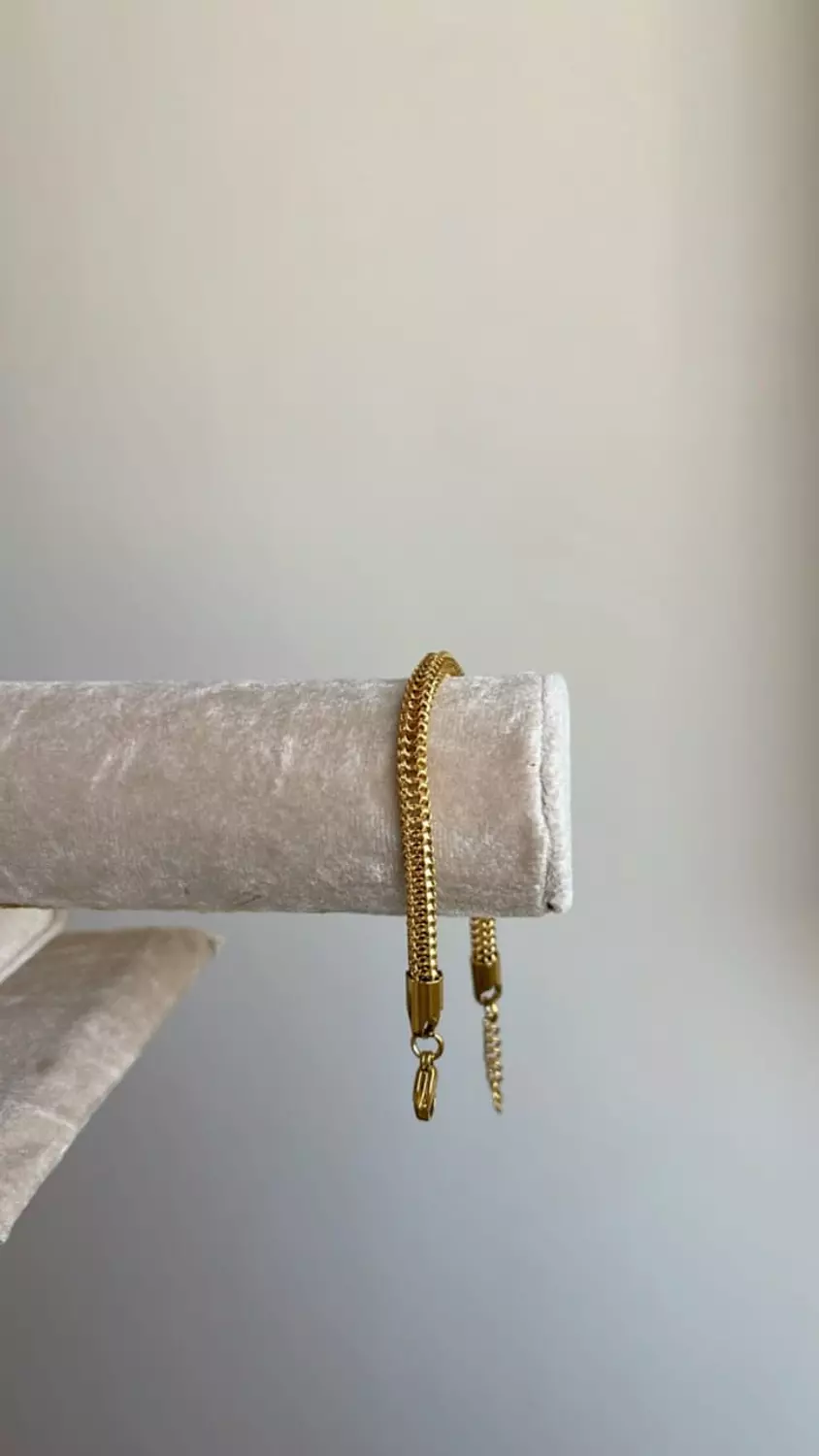 Gold bracelet hover image