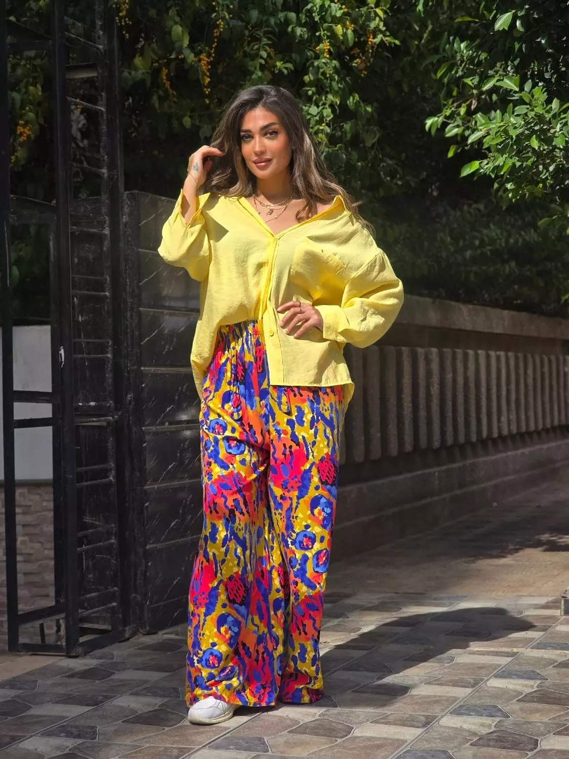 Multicolour pattern pants  2