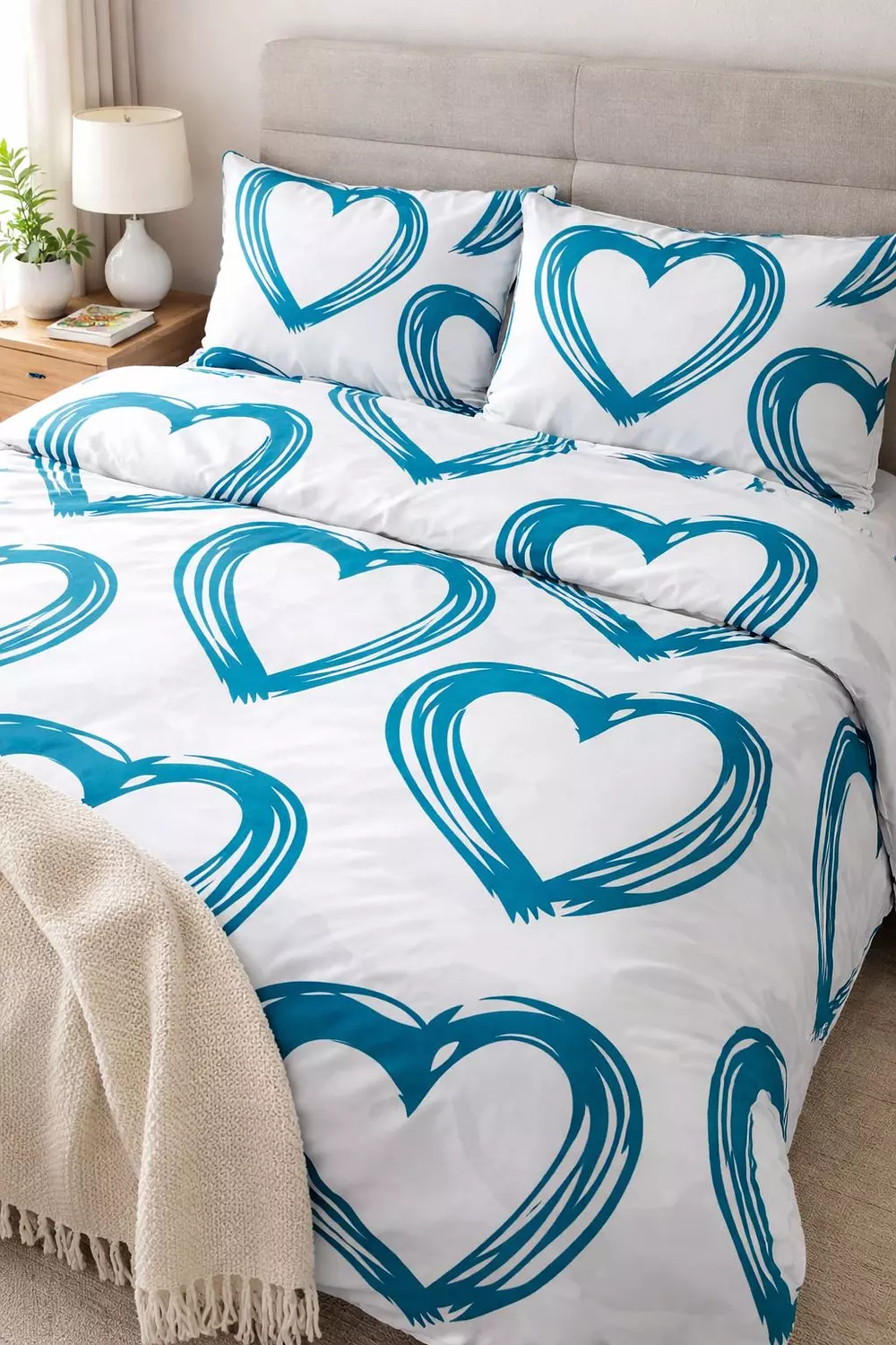 Turkish cotton bed sheet set bow image