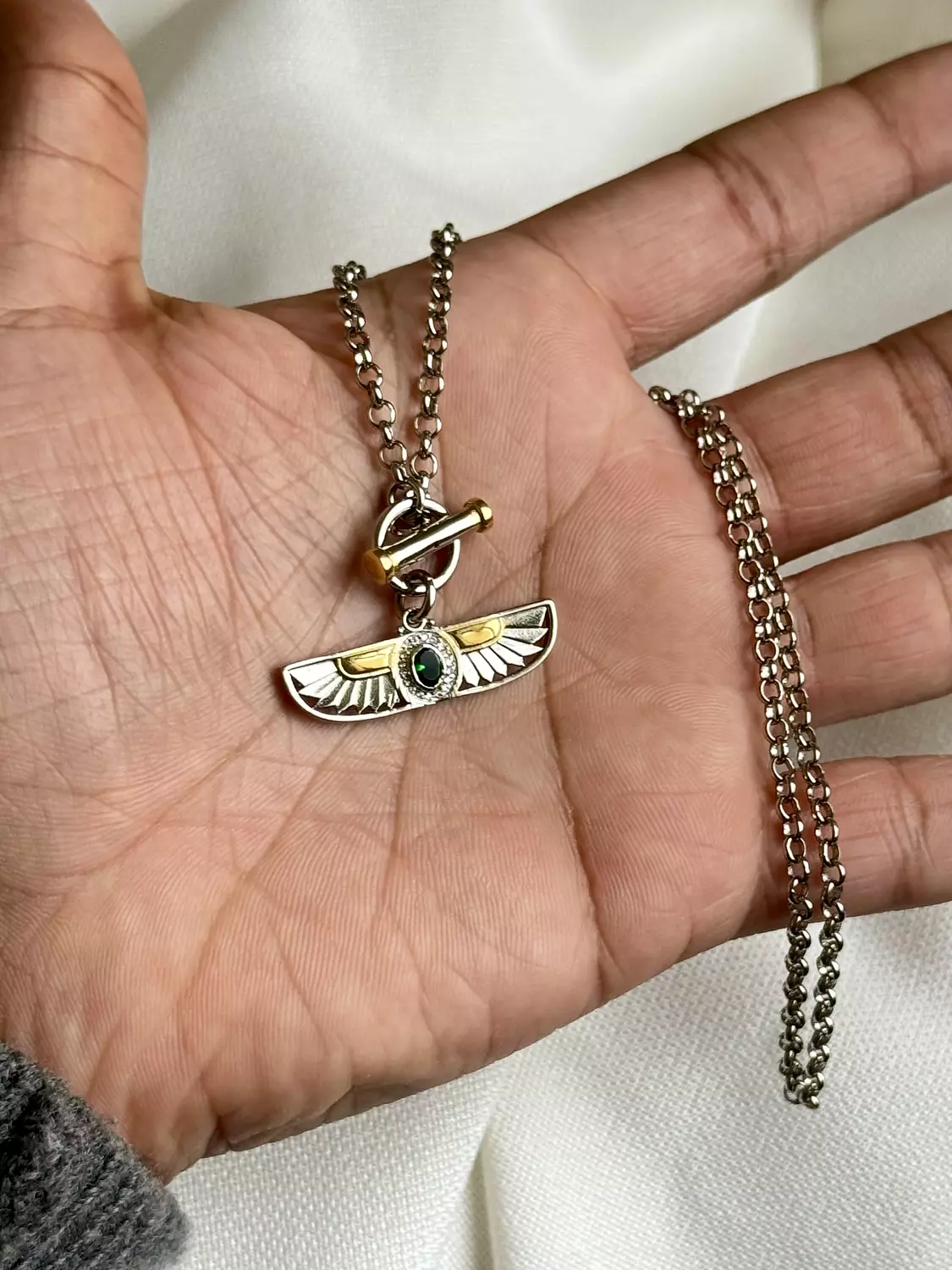 Wings of Isis Necklace (Green)  image