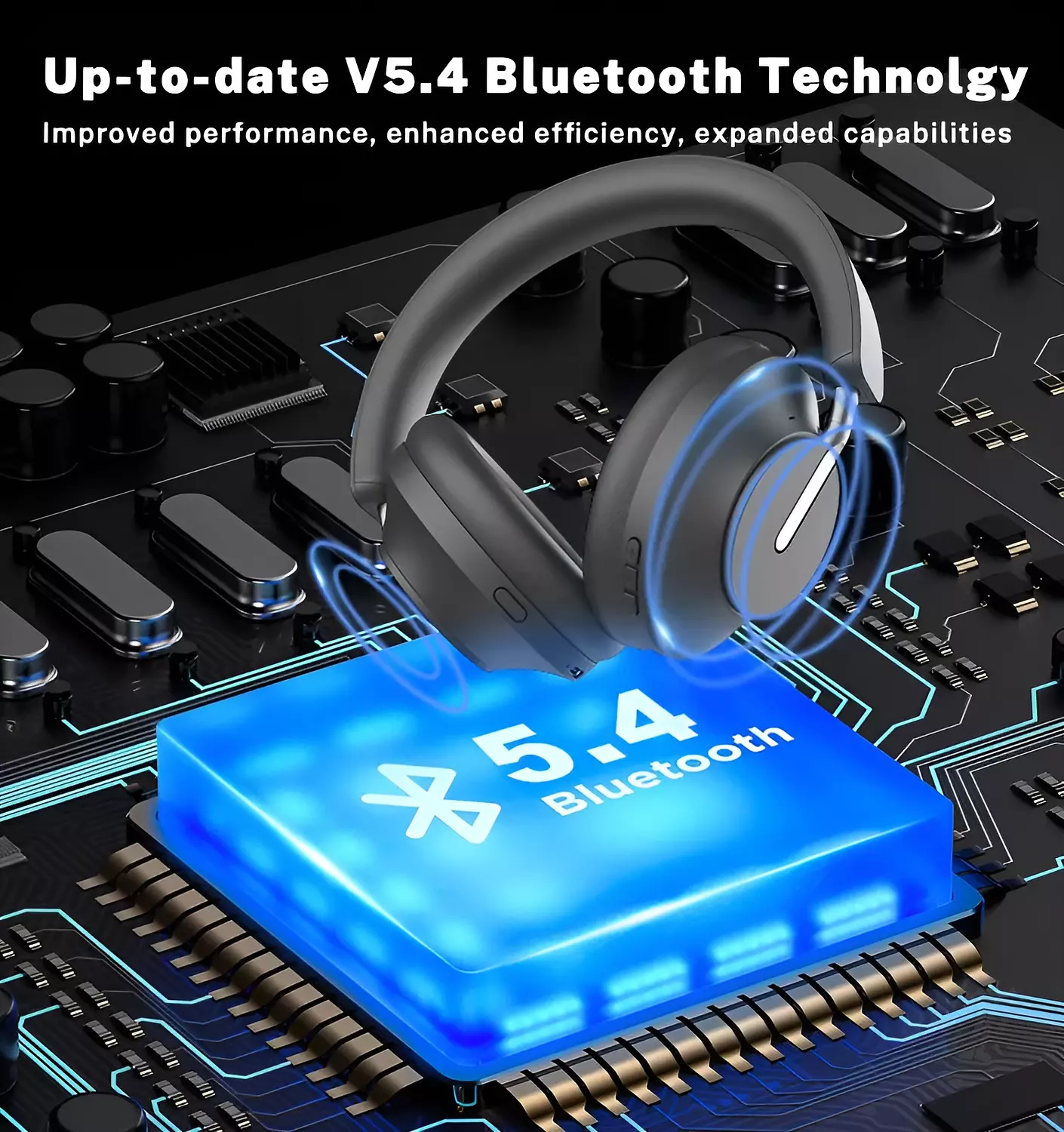 Oramio OR-29 Bluetooth Headphone with Pure Bass, High-Definition Microphone, and Voice Control 2