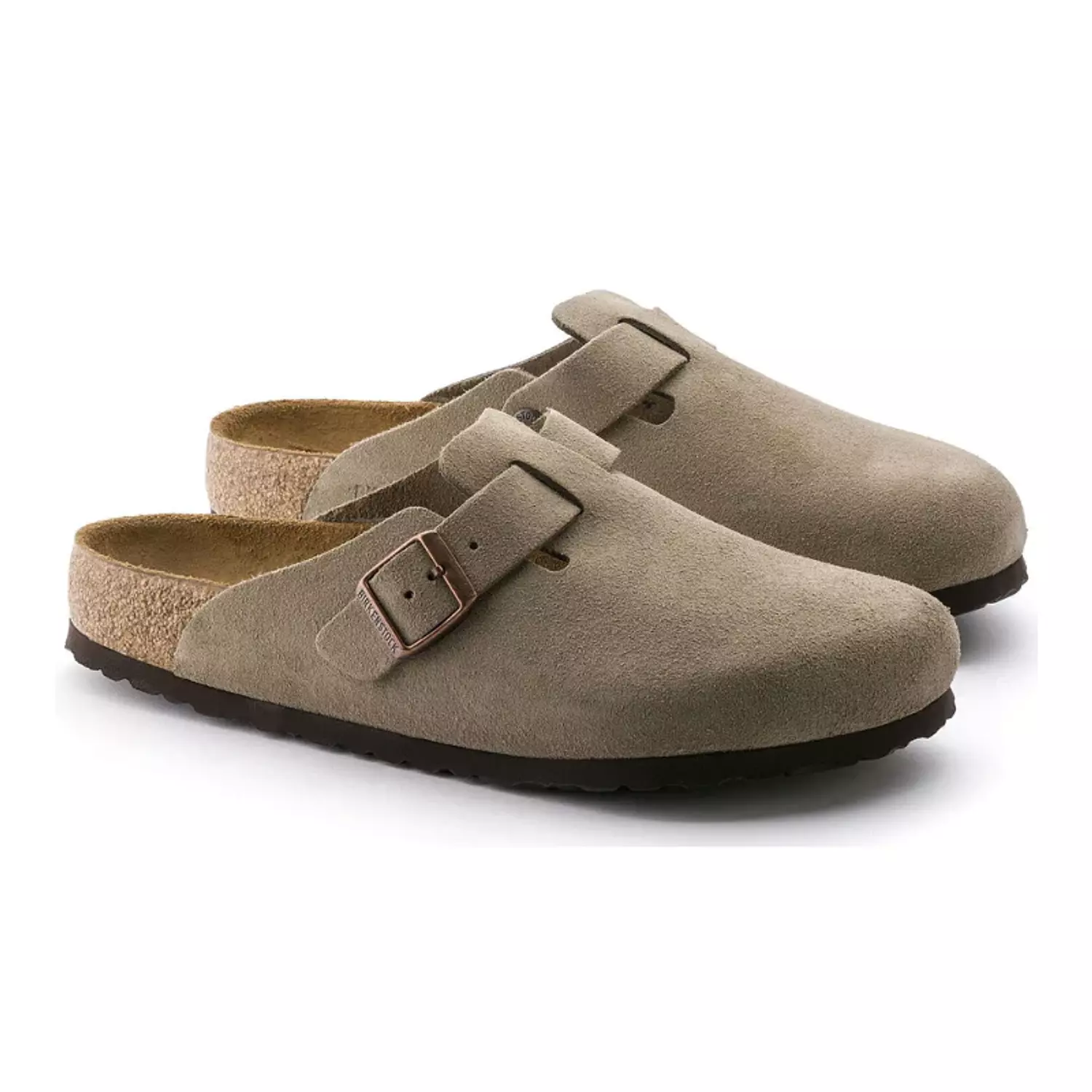 Birkenstock Boston BS Suede Taupe hover image