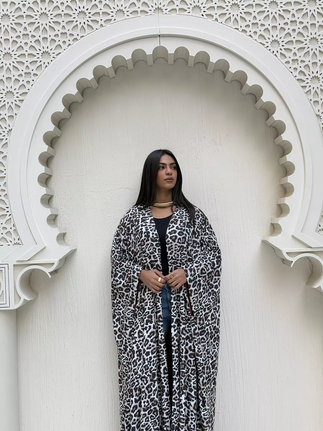 Double Face Leopard Kaftan 8