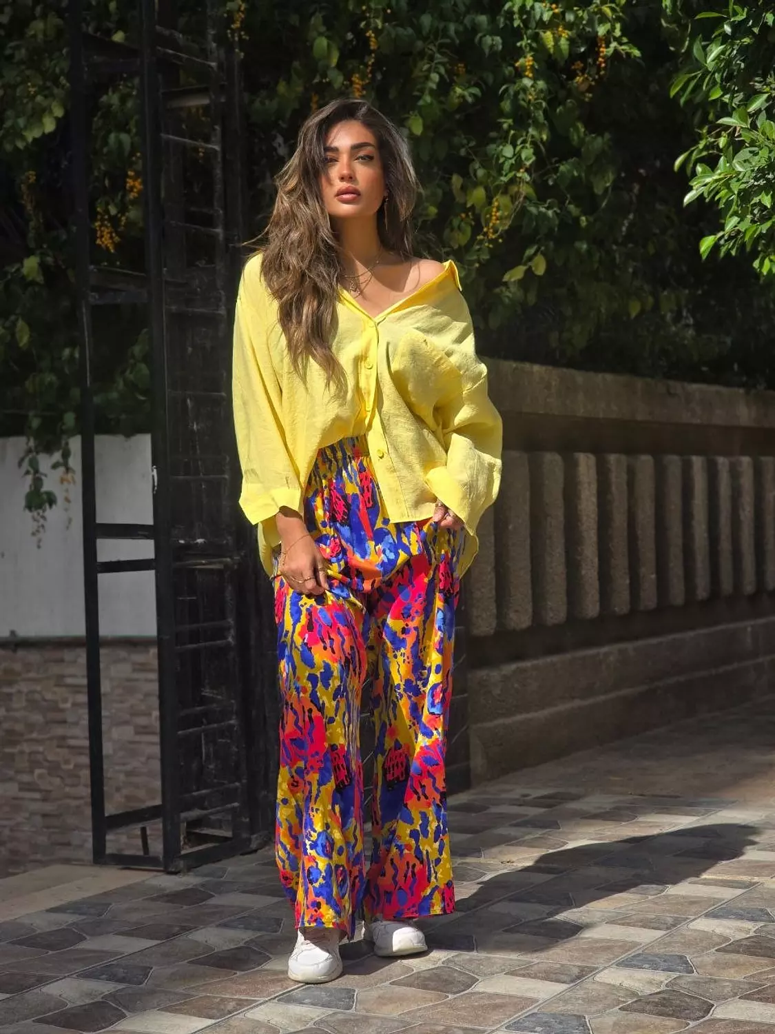 Multicolour pattern pants  hover image