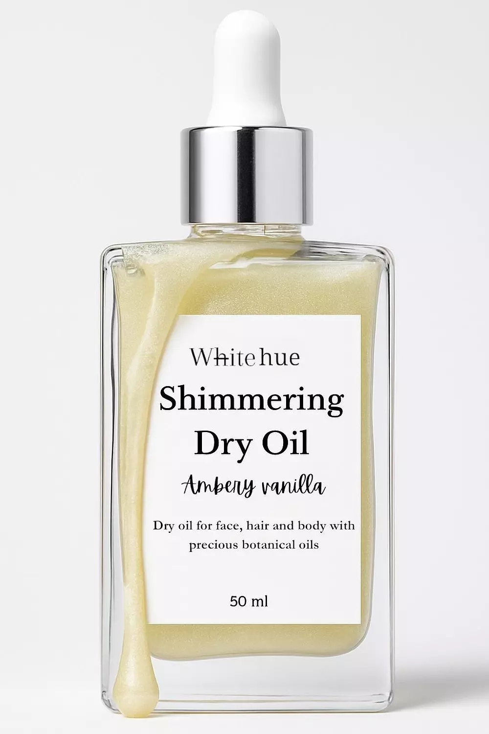 Shimmering dry oil “ambers vanilla ” dropper  image