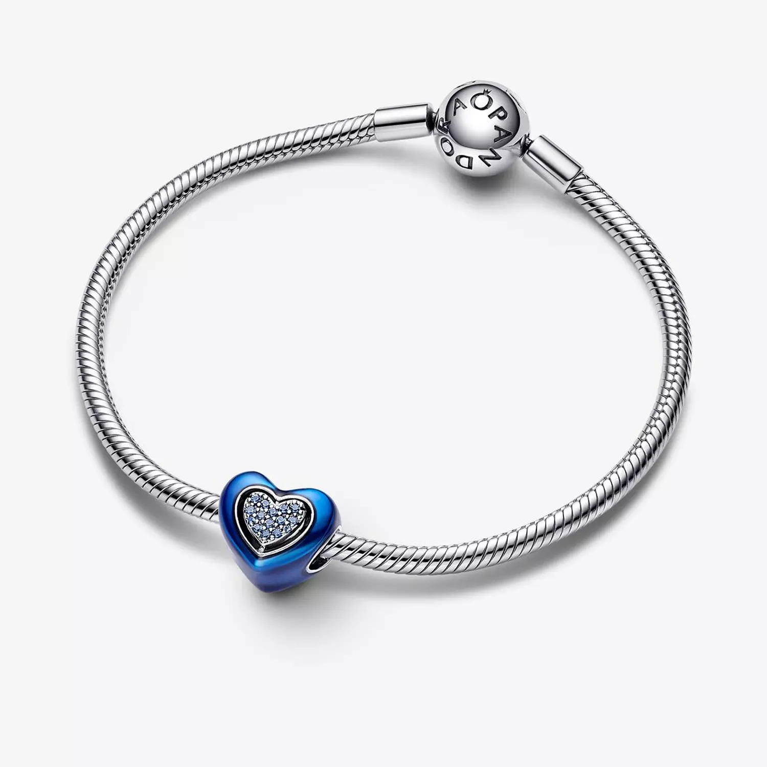 Blue Spinnable Heart Charm 2