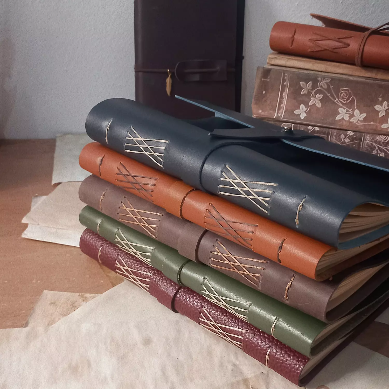 classic journal A5 metal button lock  hover image