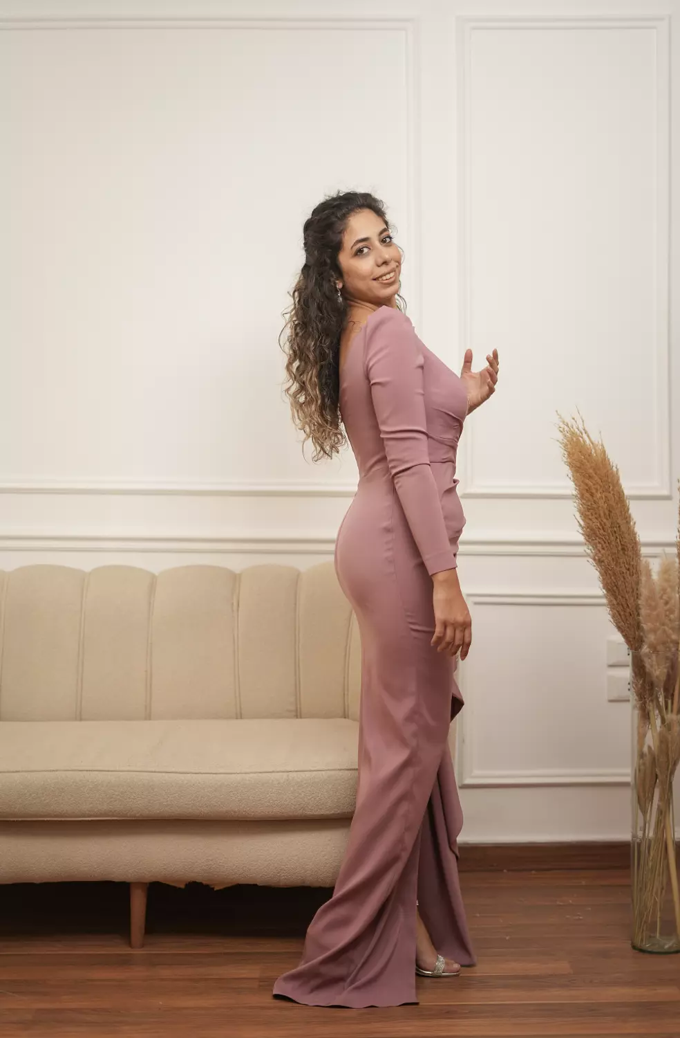 KASHMER ONE SHOULDER DRESS 10