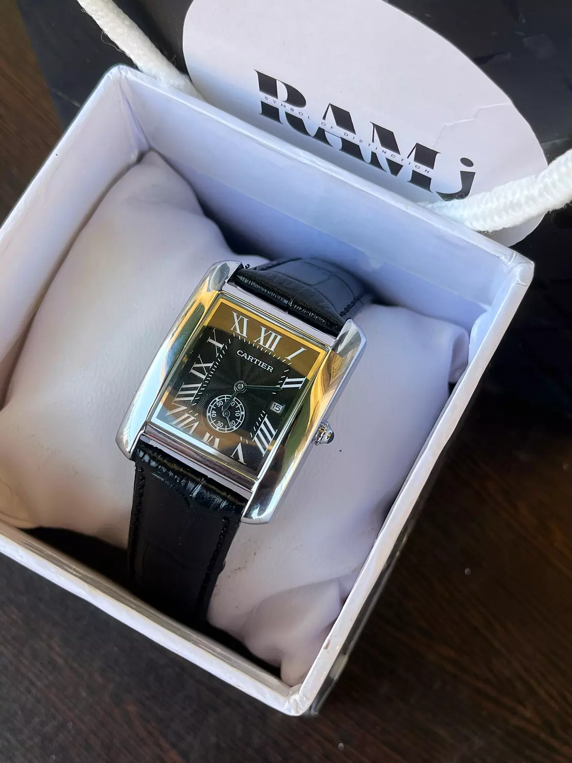 Cartier tank all black 5