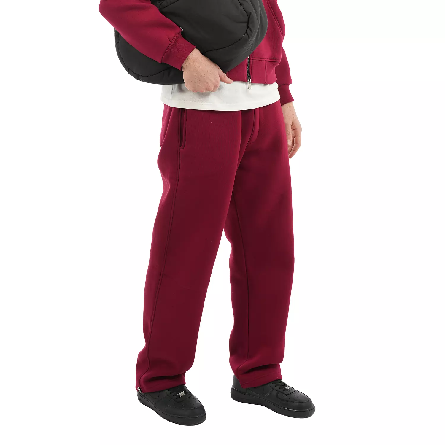cotton wide leg winter sweatpants  hover image
