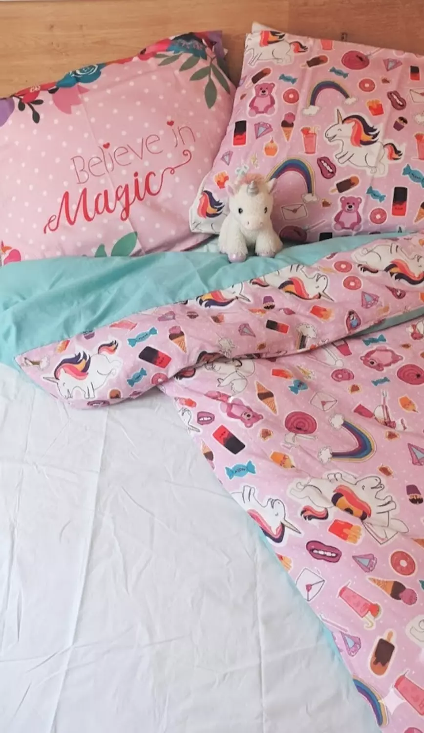 Unicorn believe in magic pillow cases image