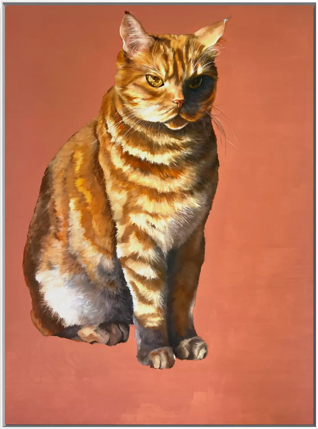 The Narcissistic Persona (Brick Painting – The Arrogant Cat) image
