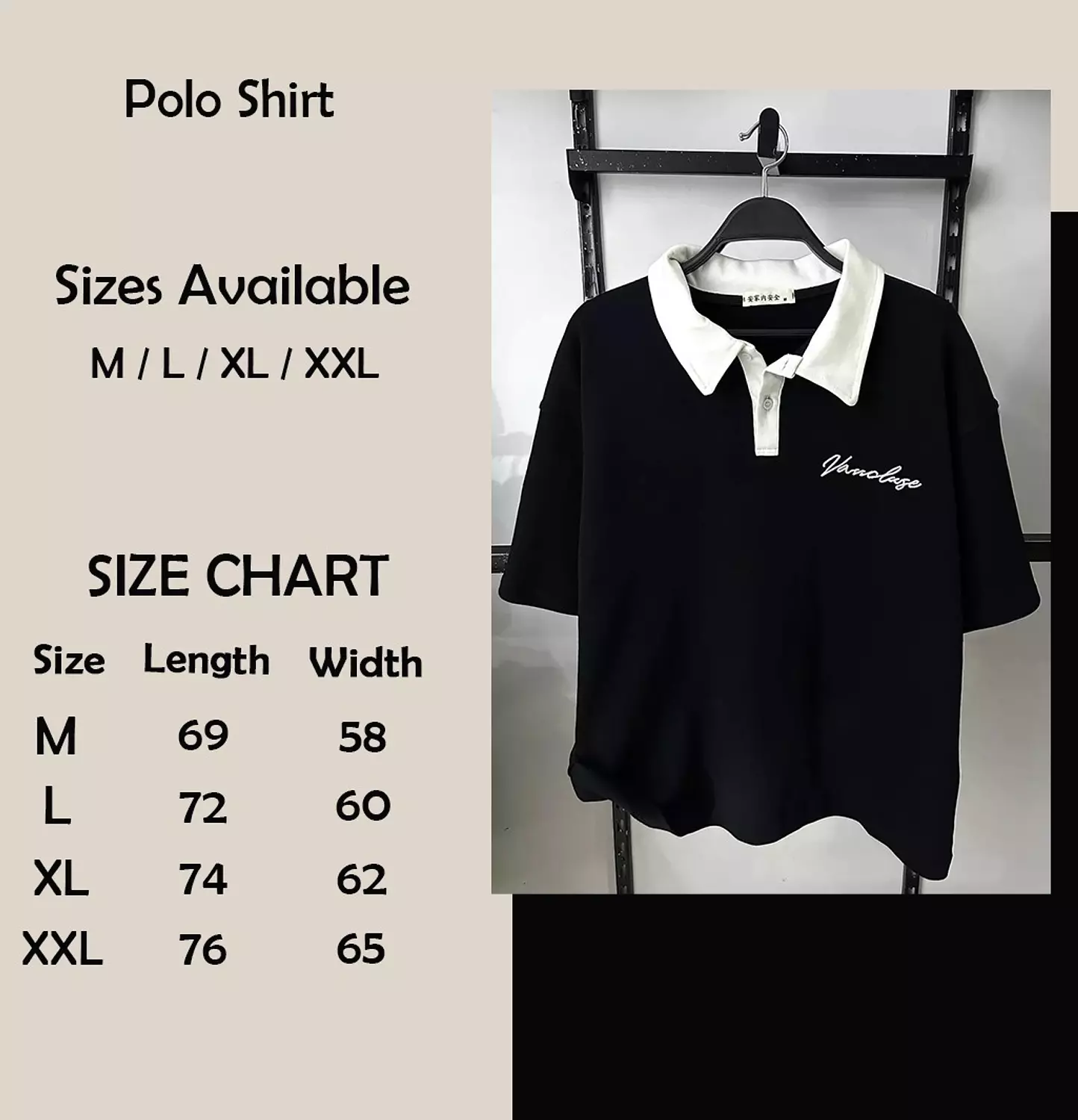 Oversized Contrast Collar Polo 4