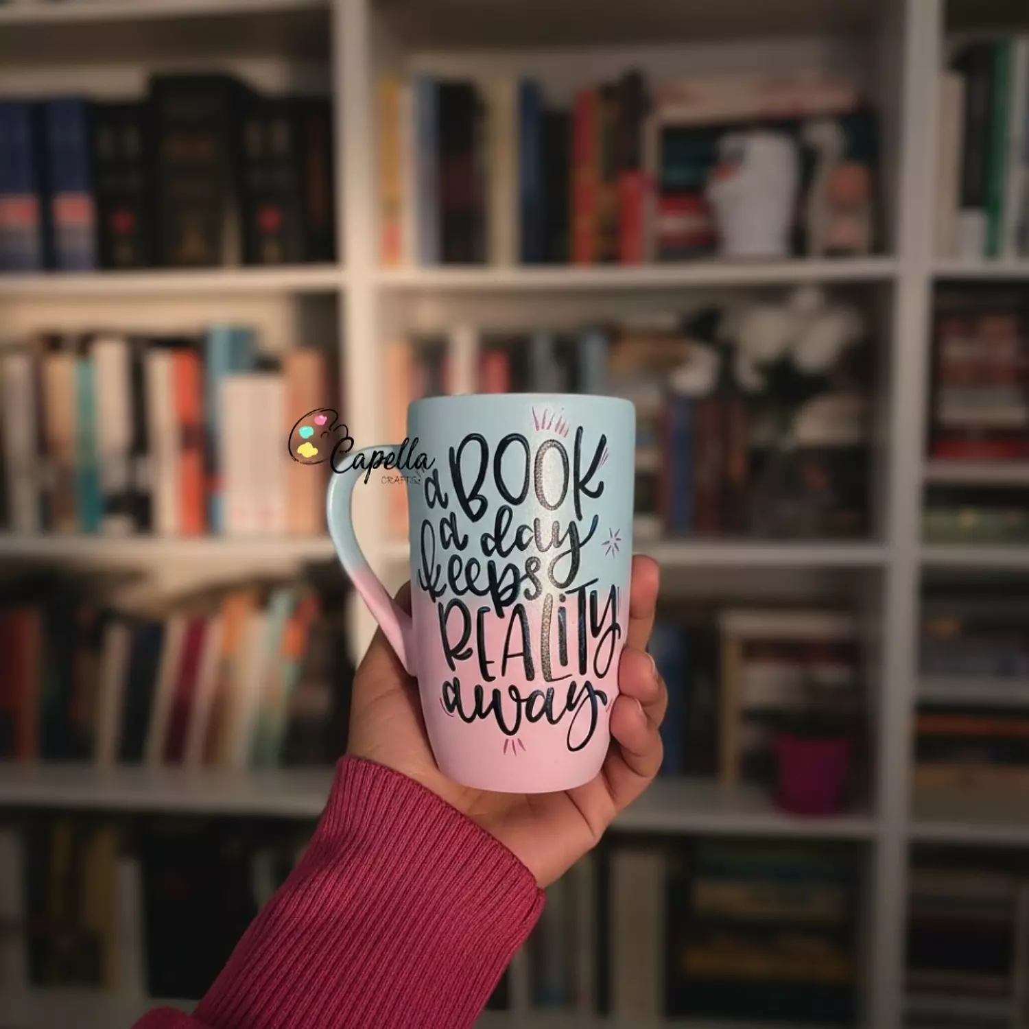 a book a day keeps reality away  image