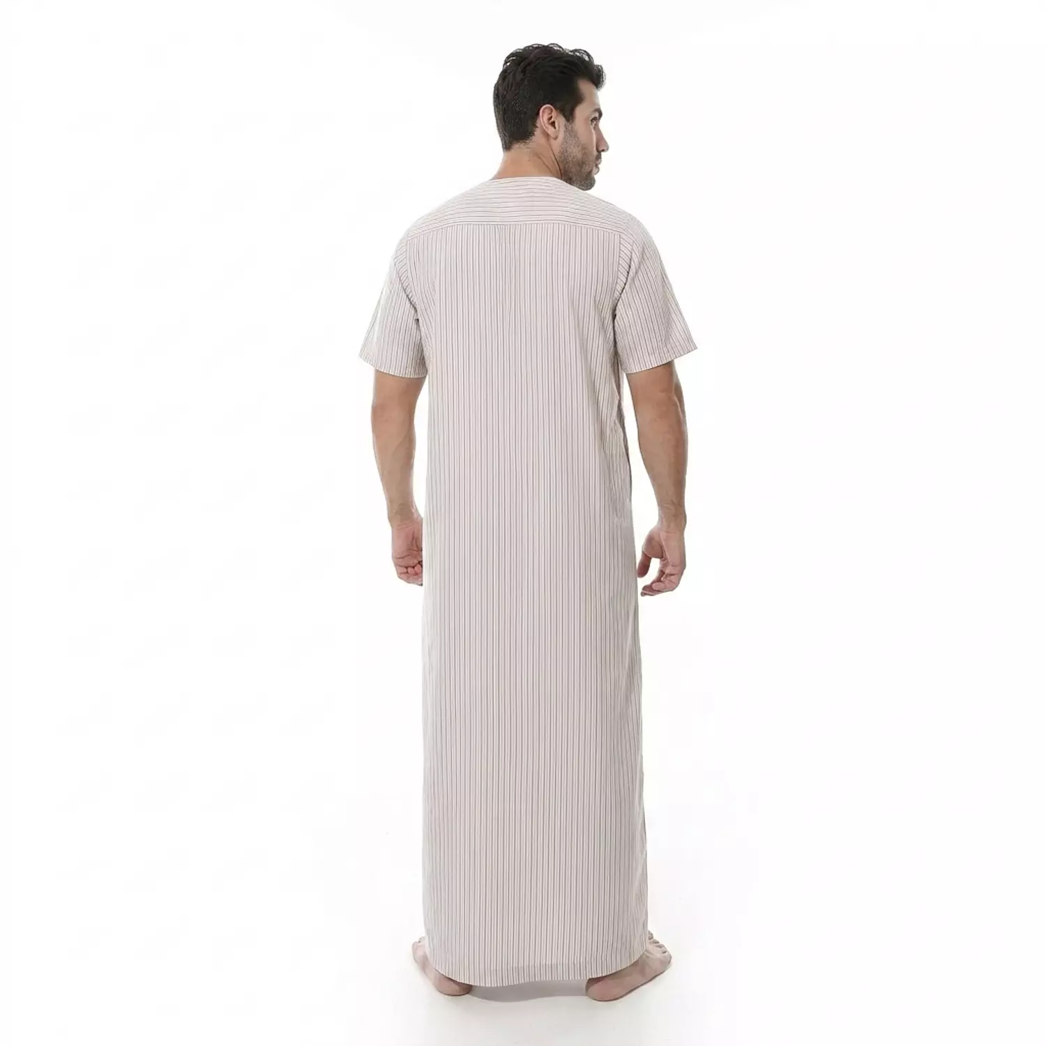 جلابيه رجالي مقلمة نص كم - 2258 - شريط بيج 4