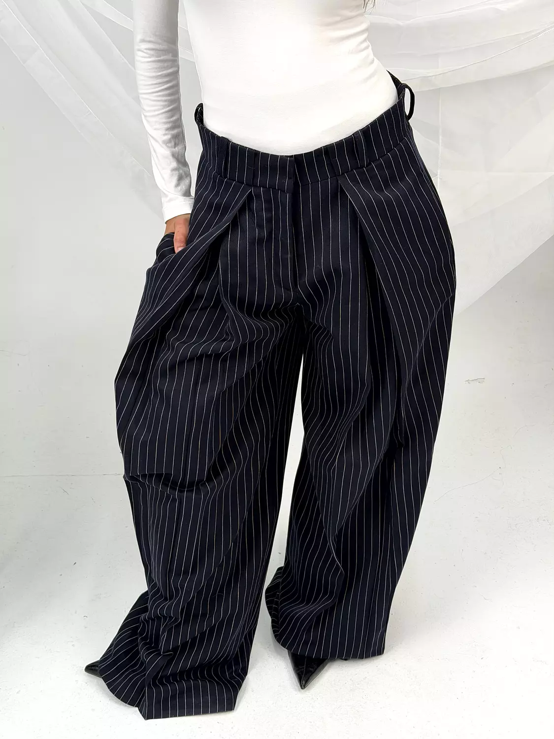 Stripped Tailored Pants 7