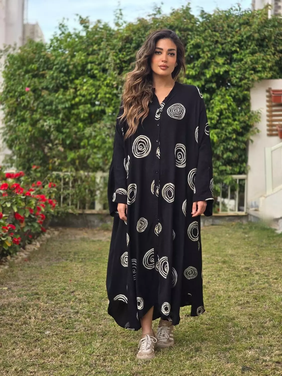 Black tunic gold embroidered  hover image